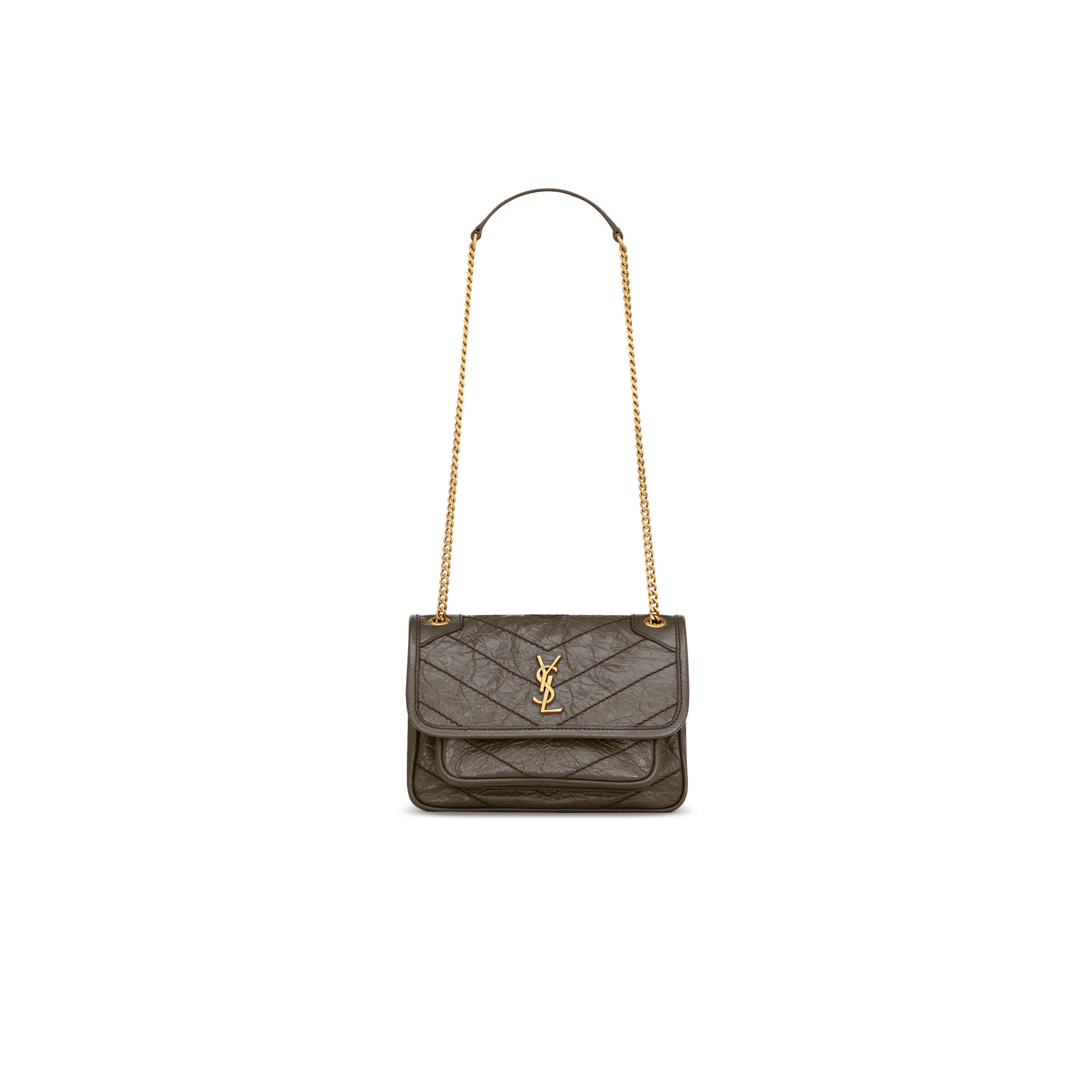YSL NIKI MINI IN VINTAGE LEATHER 8460870EN073212 (18*12.5*5cm)